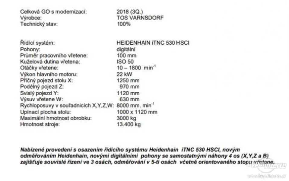 Vodorovné vyvrtávačky - stolové WH 10 CNC - foto 2
