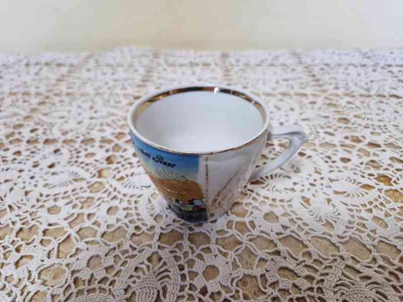 Vzácný starý ručně malovaný Hrnek Praha 1908 - foto 6