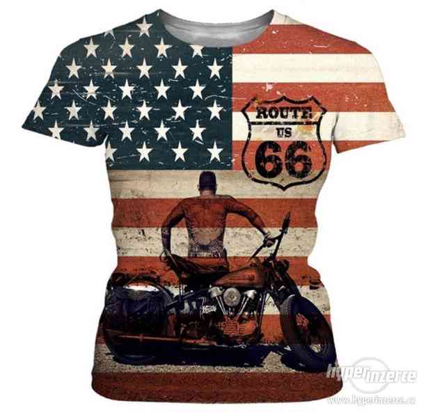 Tričko USA - ROUTE 66 - velikost L