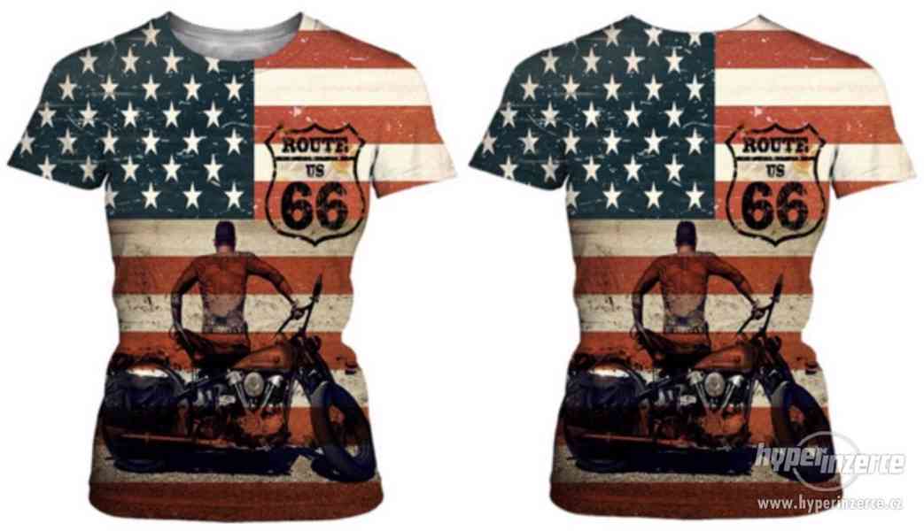 Tričko USA - ROUTE 66 - velikost L - foto 2