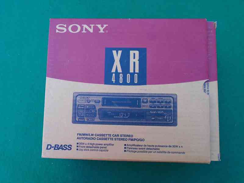 Nové nerozbalené rádio autorádio Sony XR-4800 kazetové panel - foto 16
