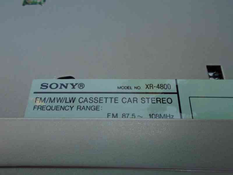 Nové nerozbalené rádio autorádio Sony XR-4800 kazetové panel - foto 9