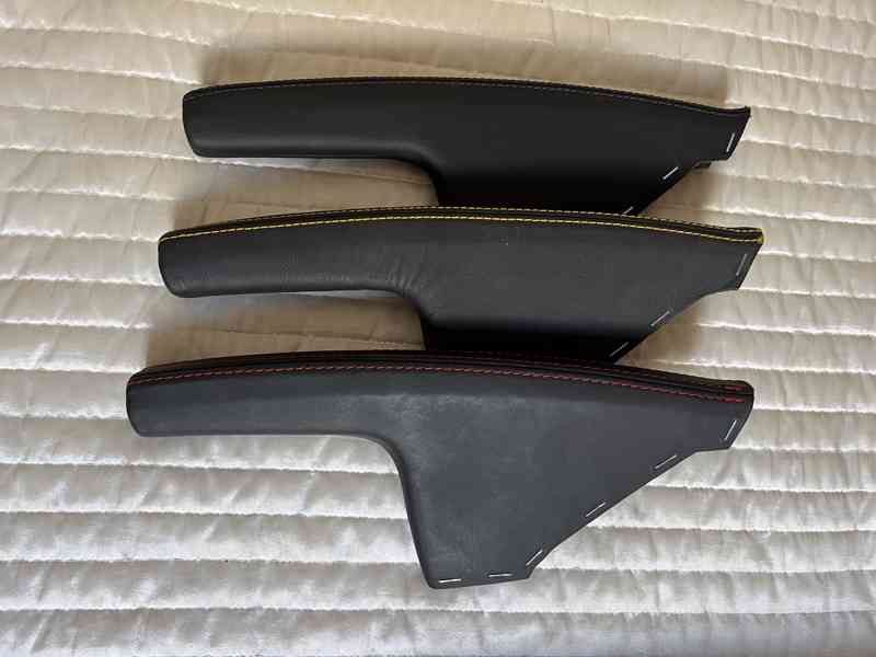 Kožená  rukojeť ruční brzdy pro vozy Škoda. Nová, originál! - foto 4