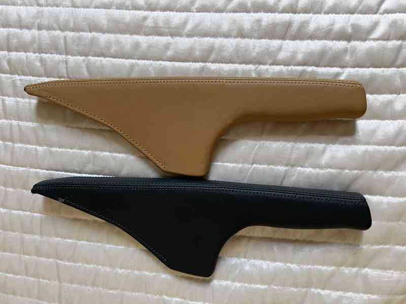 Kožená  rukojeť ruční brzdy pro vozy Škoda. Nová, originál! - foto 2