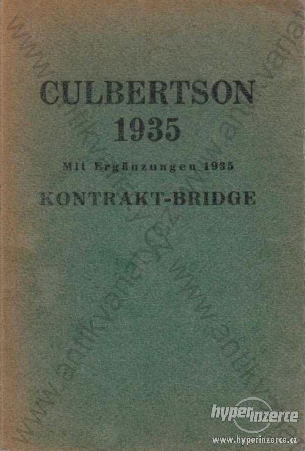 Culbertson 1935 Franz Florian Leykam - Verloag - foto 1