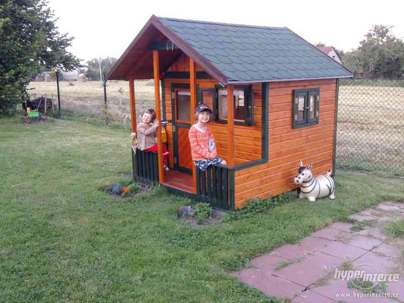 Dětský zahradní dřevěný domeček - foto 3