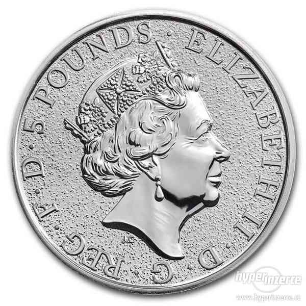 Stříbrná mince The Queen's Beasts The Lion 2 Oz ( 62.2g ) - foto 2