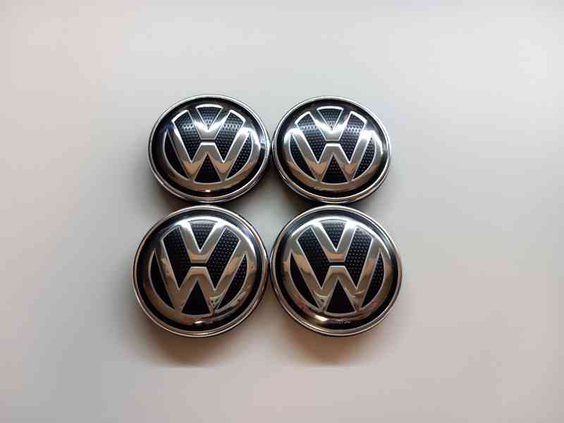 Středové krytky Vw, 56x52mm, Nové logo struktura - foto 1