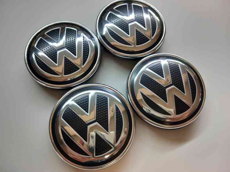 Středové krytky Vw, 56x52mm, Nové logo struktura - foto 5