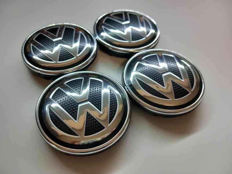 Středové krytky Vw, 56x52mm, Nové logo struktura - foto 7