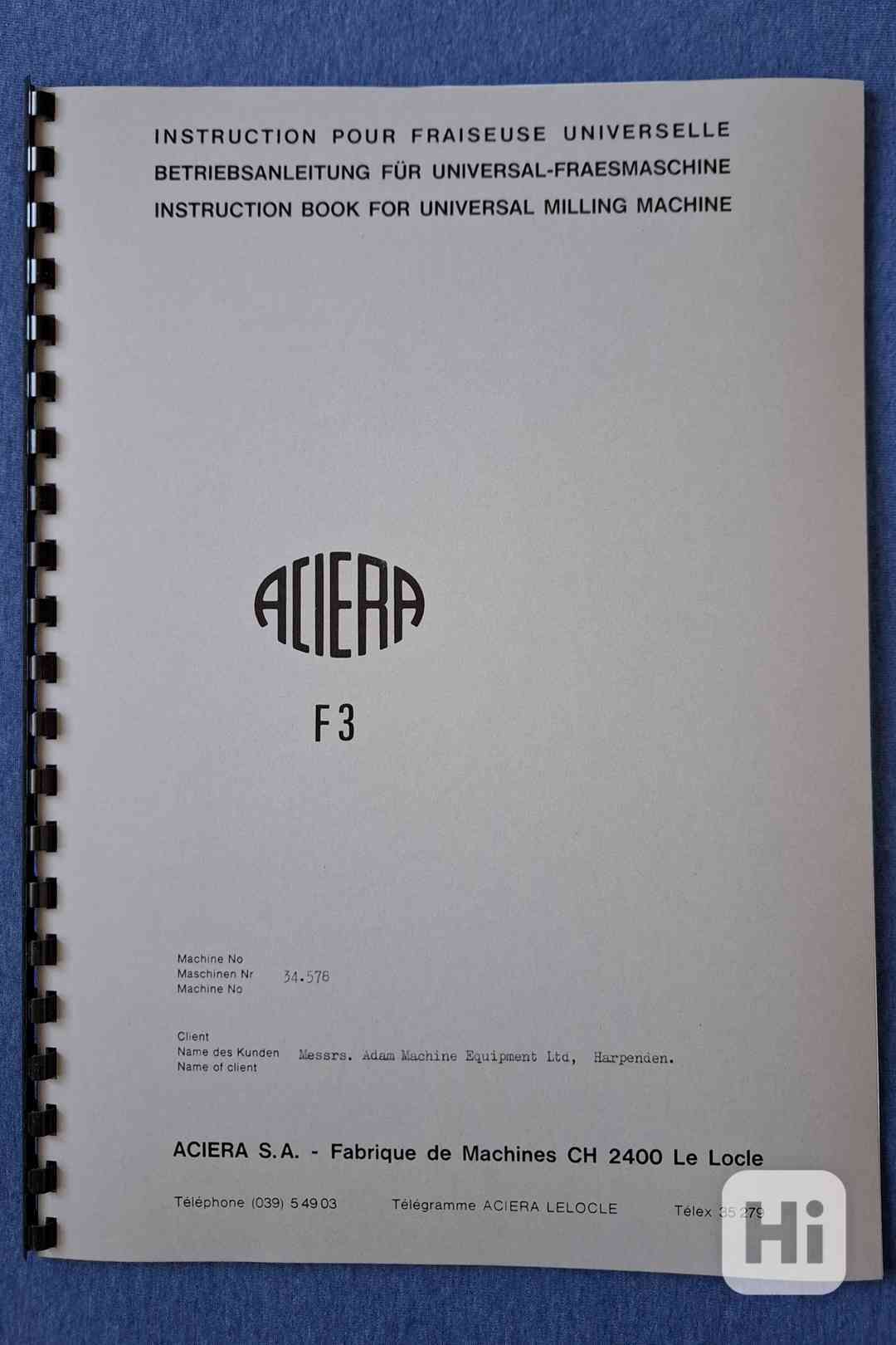Návod ACIERA F3 - foto 1