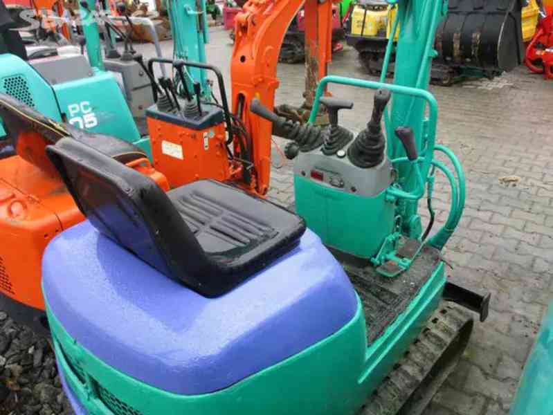 Minibagr Komatsu PC-03 800kg pěkný stav - foto 2