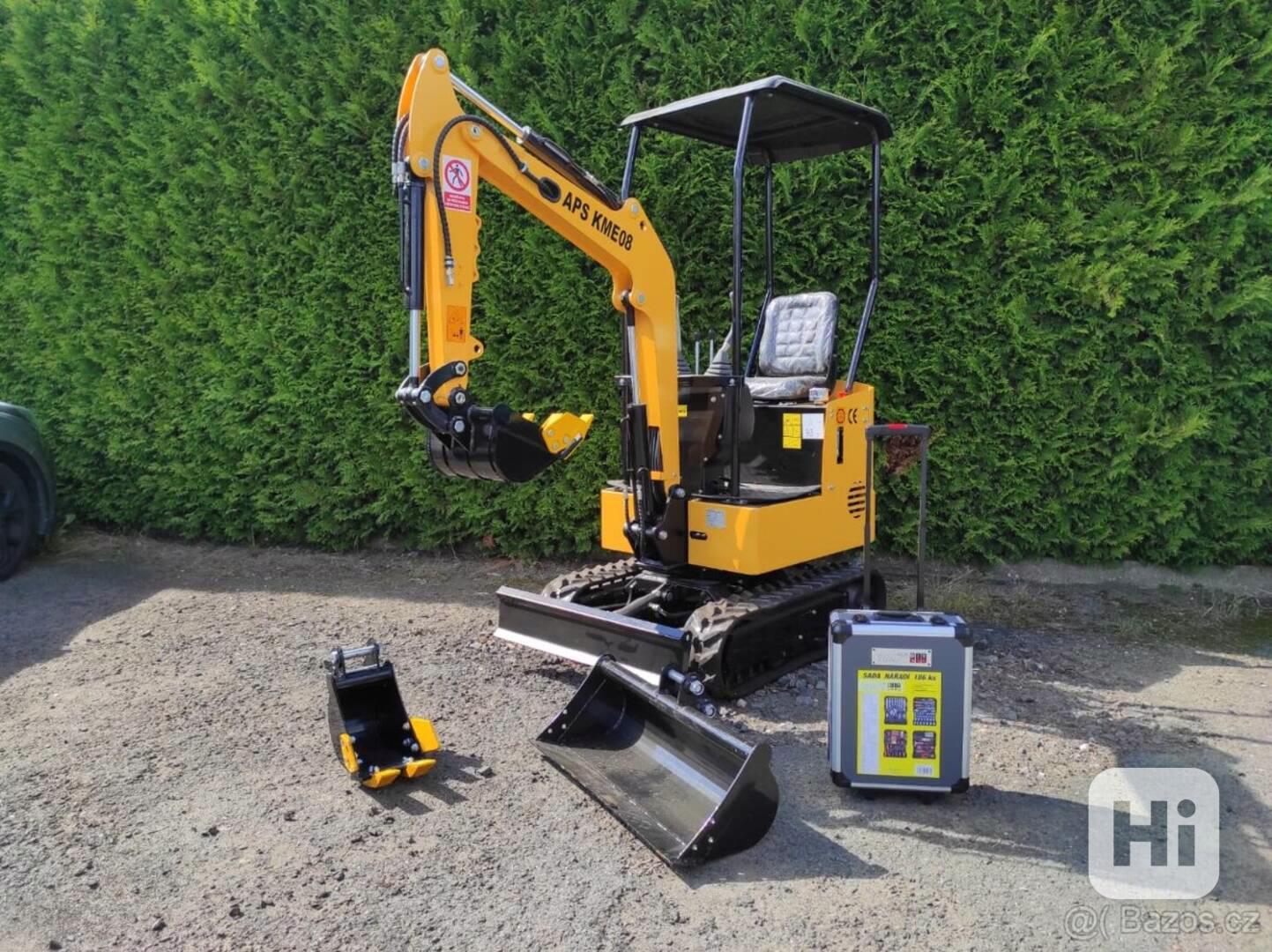 minirypadlo, minibagr, bagr APS KME08 - foto 1