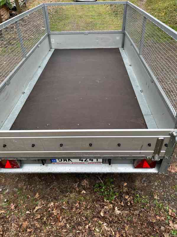 Valníkový přívěs TEMARED, 2 000 kg, 1,7x3,2m, nadstavba - foto 3