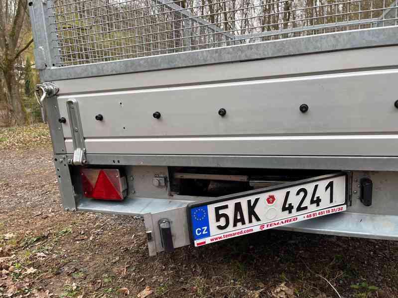 Valníkový přívěs TEMARED, 2 000 kg, 1,7x3,2m, nadstavba - foto 27