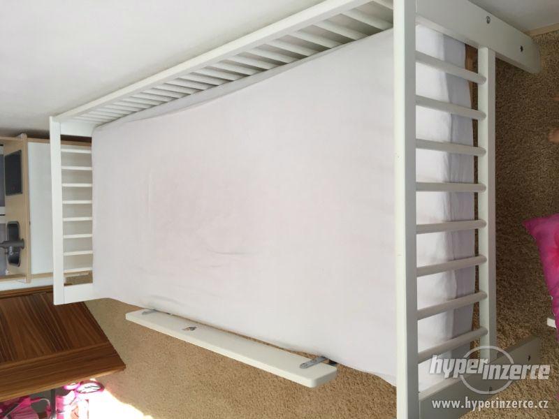 Prodám dětskou postel IKEA Gulliver s roštem a matrací. - foto 4