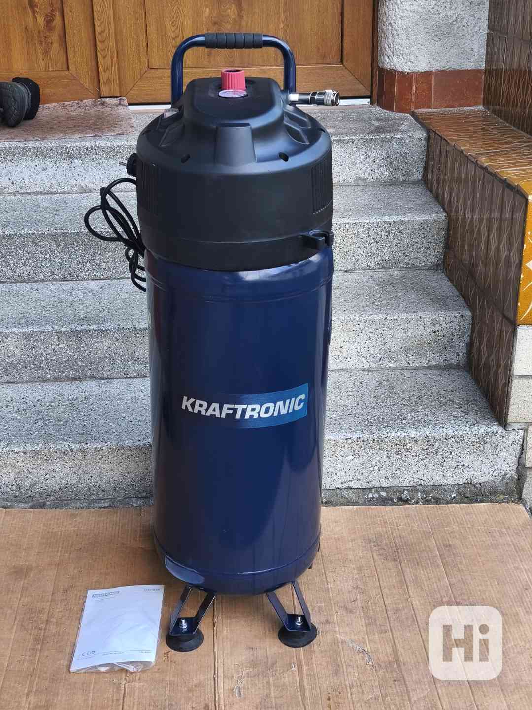 Prodám NEPOUŽITÝ Bezolejový kompresor KRAFTRONIC KT-KP 50 OF - foto 1