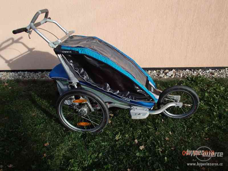 Thule Chariot CX1 Blue Disc + 4 sety TOP stav, SKI - foto 1