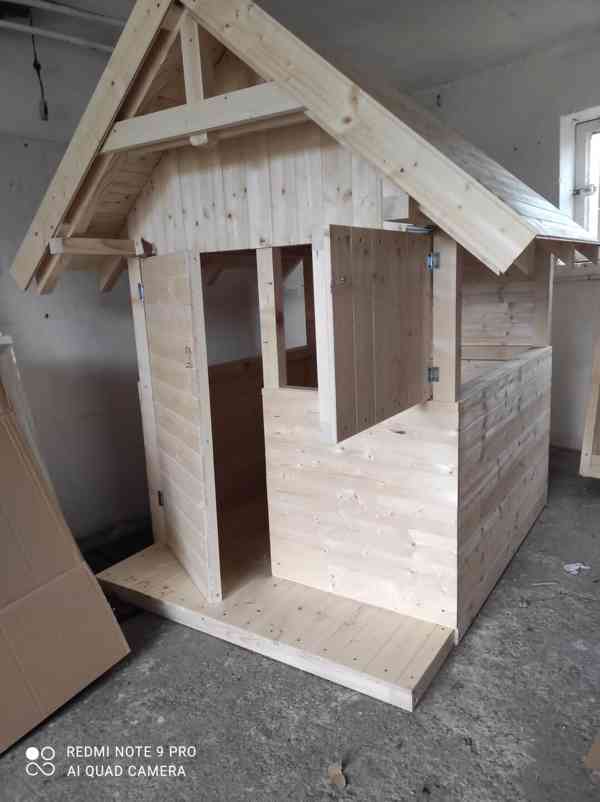 Dětský dřevěný zahradní domek - foto 5