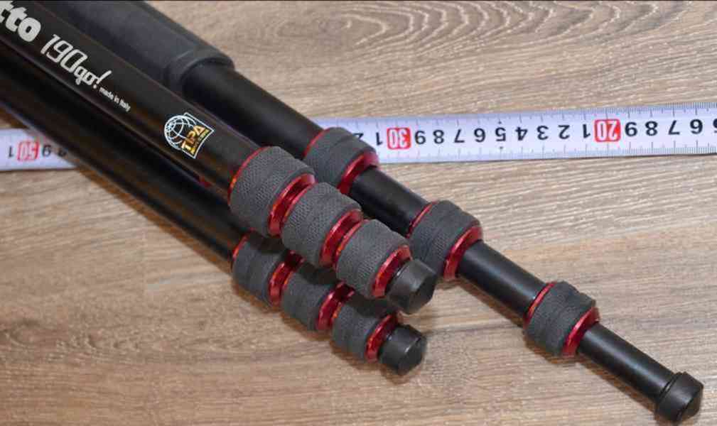 Stativ: Manfrotto MT190GO *9cm-152cm*nosnost 7Kg - foto 4