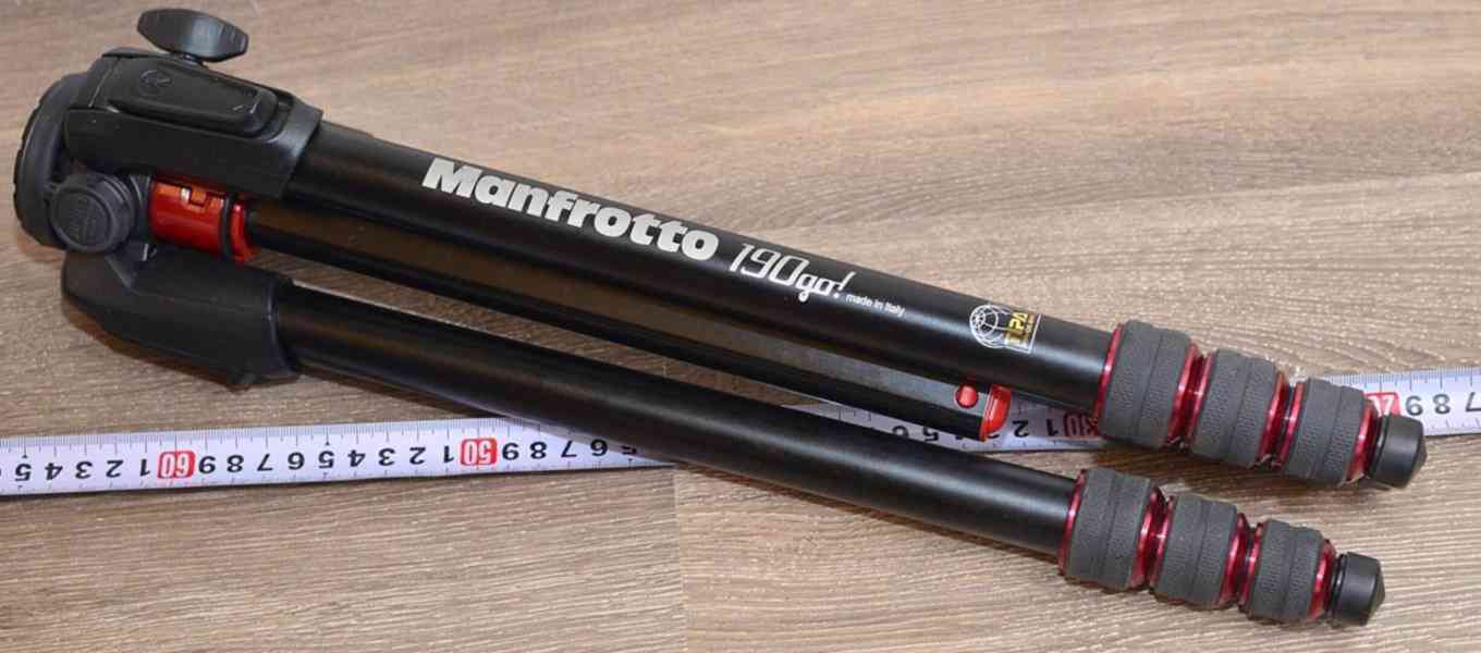 Stativ: Manfrotto MT190GO *9cm-152cm*nosnost 7Kg - foto 6