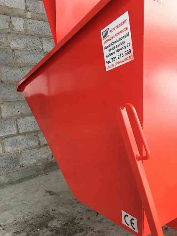 Odpadkový kontejner, kolébka, násypka, 1 m3 kontejner - foto 5