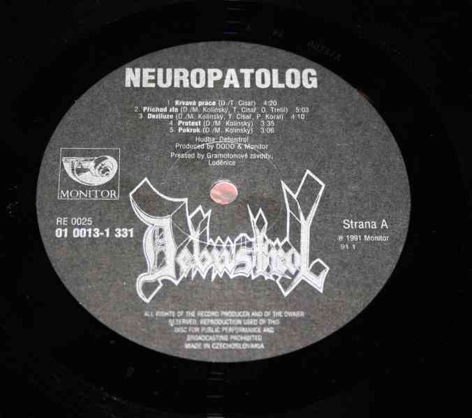 LP DEBUSTROL - NEUROPATOLOG (1991) ... top stav, levně! - foto 4