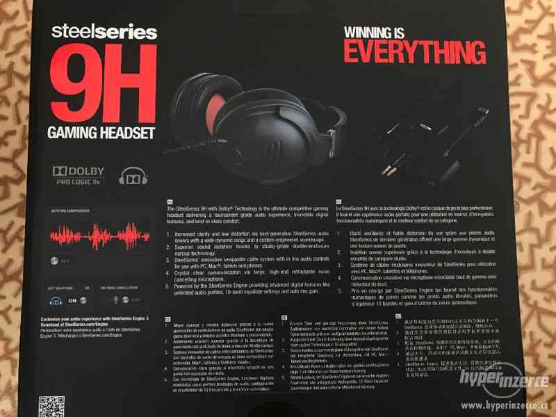 Kvalitní herní sluchátka s mikrofonem SteelSeries 9H - foto 1