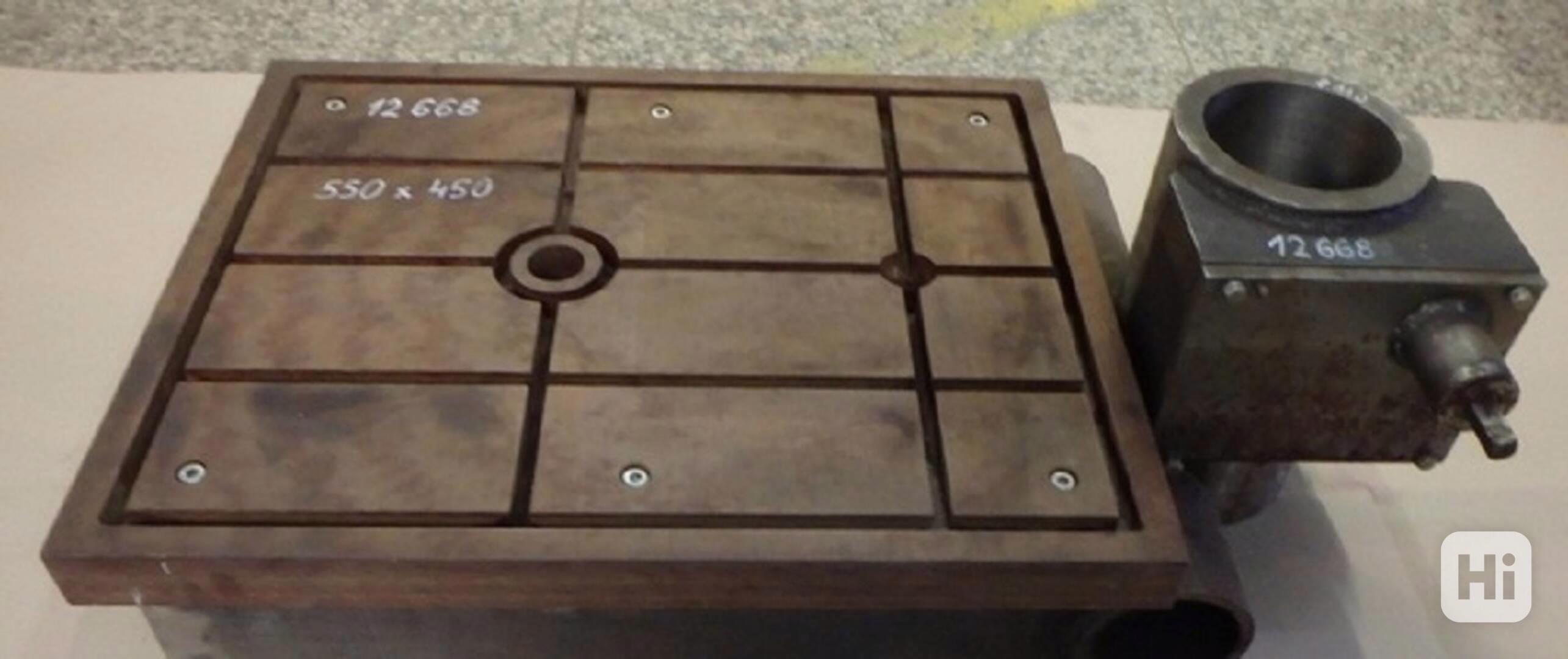 Stůl na vrtačku 550x450 , na průměr sloupu 110 (8465.)   - foto 1