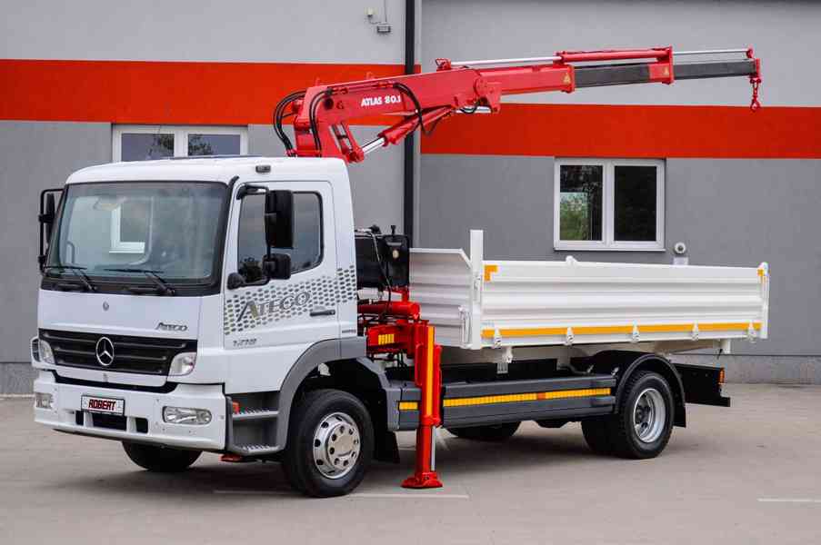 MERCEDES ATEGO 1218 TŘÍSTRANNÝ SKLÁPĚČ + HYDRAULICKÁ RUKA - foto 87