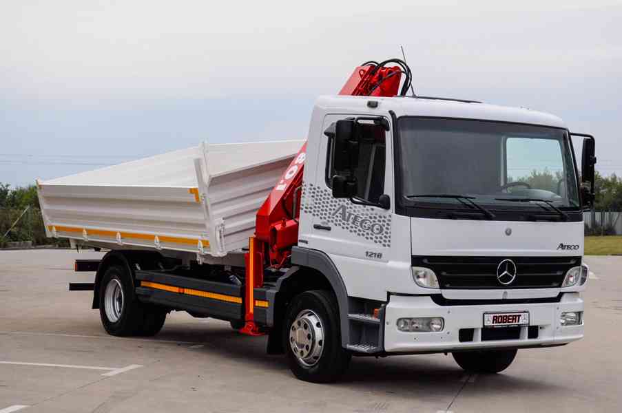 MERCEDES ATEGO 1218 TŘÍSTRANNÝ SKLÁPĚČ + HYDRAULICKÁ RUKA - foto 83
