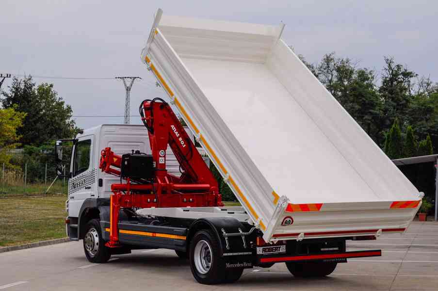 MERCEDES ATEGO 1218 TŘÍSTRANNÝ SKLÁPĚČ + HYDRAULICKÁ RUKA - foto 80
