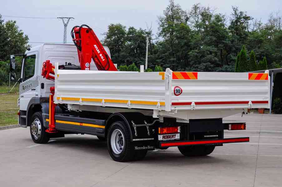 MERCEDES ATEGO 1218 TŘÍSTRANNÝ SKLÁPĚČ + HYDRAULICKÁ RUKA - foto 5