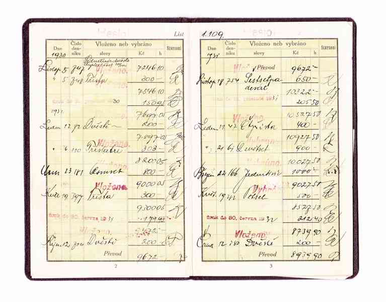 Staré spořitelní knížky - foto 4