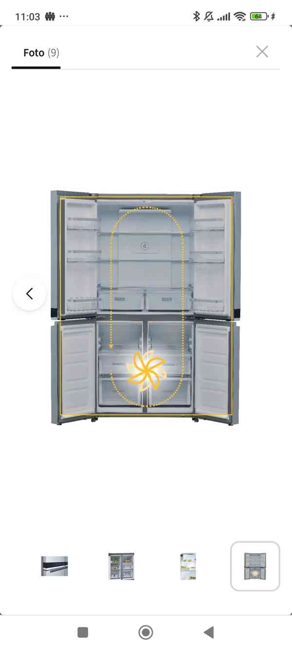 Americká lednice Whirlpool WQ9 E1L - foto 4