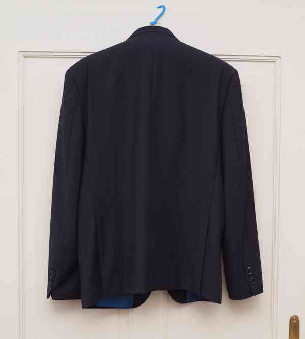 Námořnicky modrý pánský oblek vel. L - foto 3