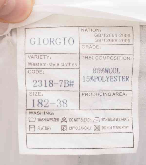 Námořnicky modrý pánský oblek vel. L - foto 8