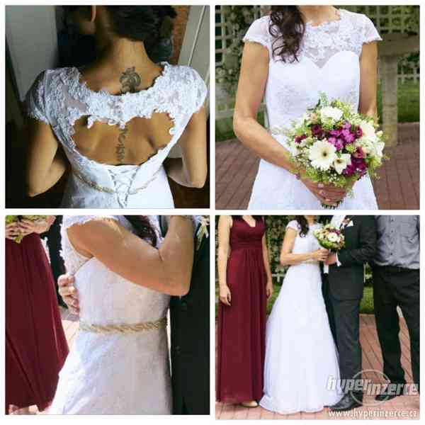 Krásné atypické svatební šaty - foto 2