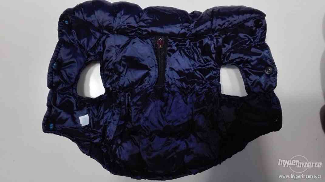 výprodej - luxusní prošívaná vesta pro psa tm. modrá - foto 3