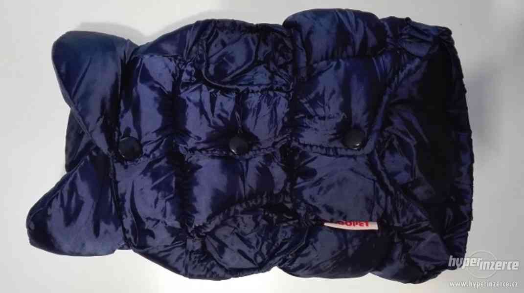 výprodej - luxusní prošívaná vesta pro psa tm. modrá - foto 4