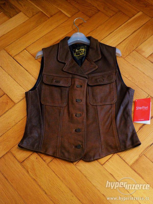 Dámská kožená vesta - foto 1