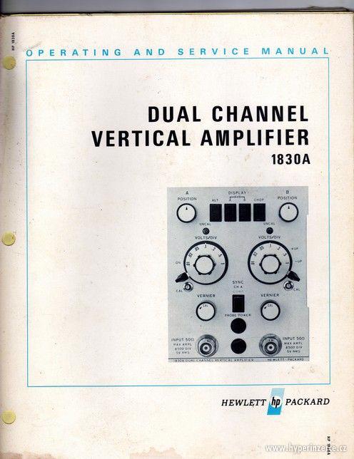 Hewlett Packard - Vertical Amplifier 1830A - foto 1