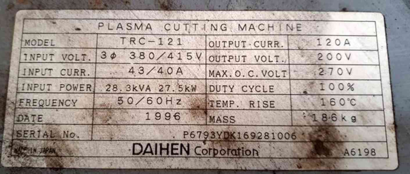 Pálící agregát - plasma SUPER PLASMA D-12000 (14043.)   - foto 8