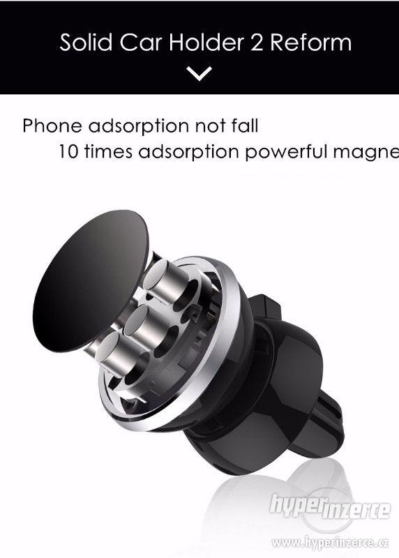 NOVÝ - magnetický držák na mobil do auta - SAMSUNG S6, S7 - foto 3