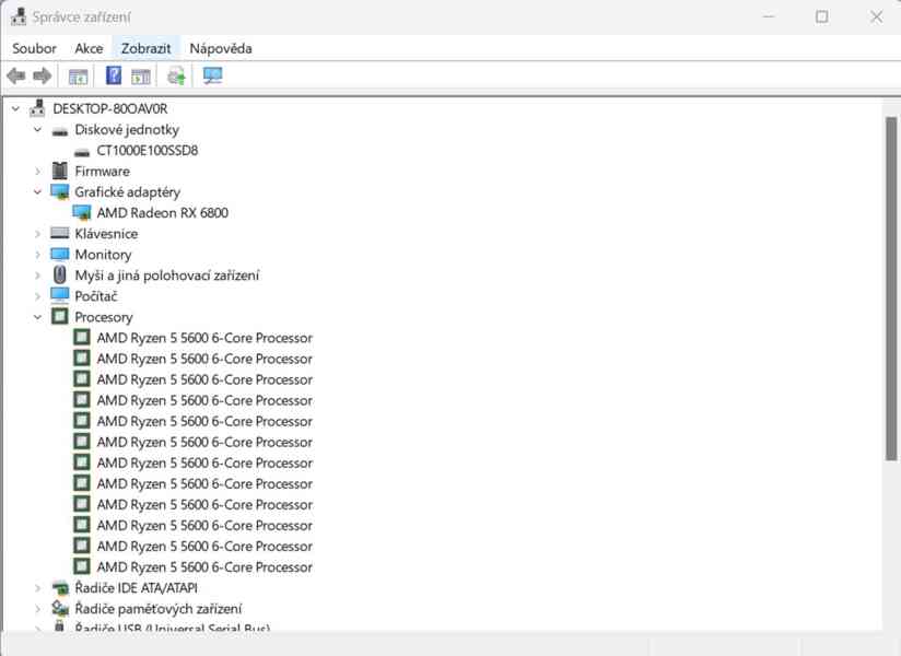 Herní PC RYZEN 5 5600,RX 6800 16GB,32 GB RAM,1 TB SSD - foto 7