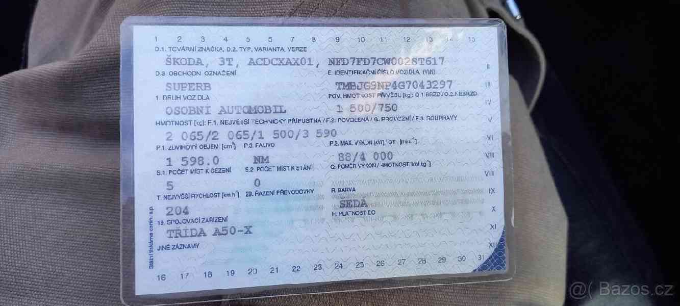 Škoda Superb 1,6tdi 88kw DSG - foto 8