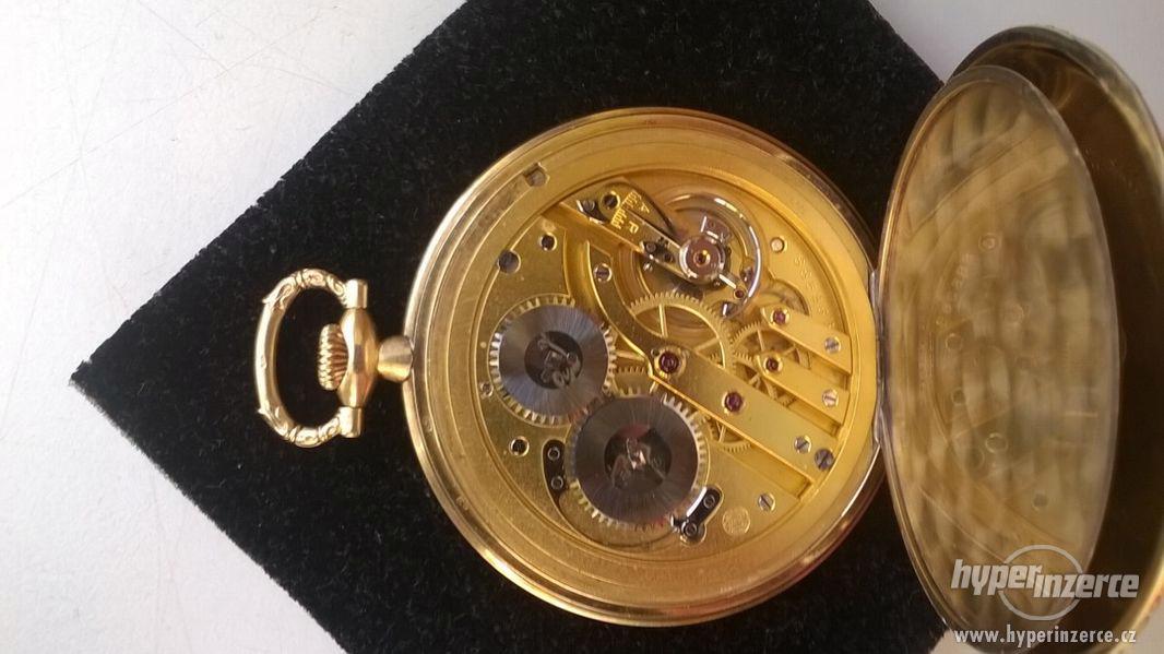 IWC Schaffhausen kapesní zlaté hodinky - foto 3