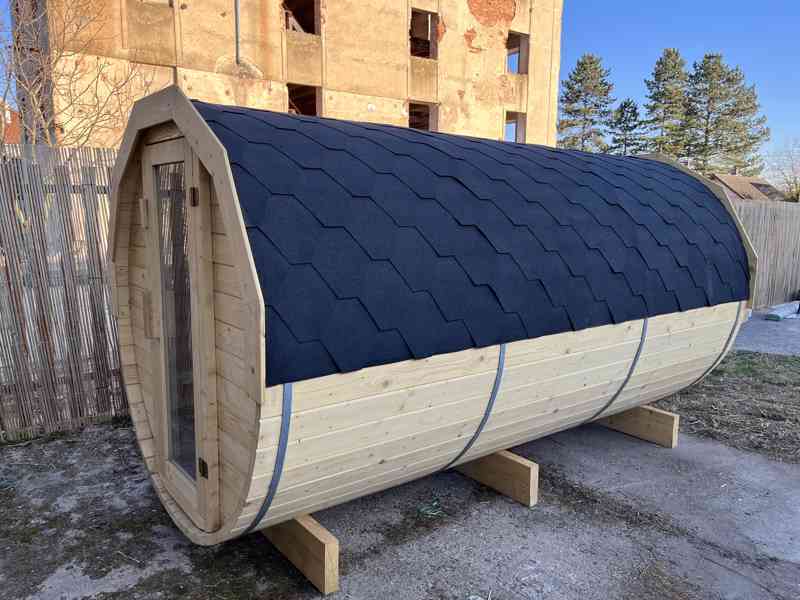 Finská sudová sauna 3,5m - foto 8