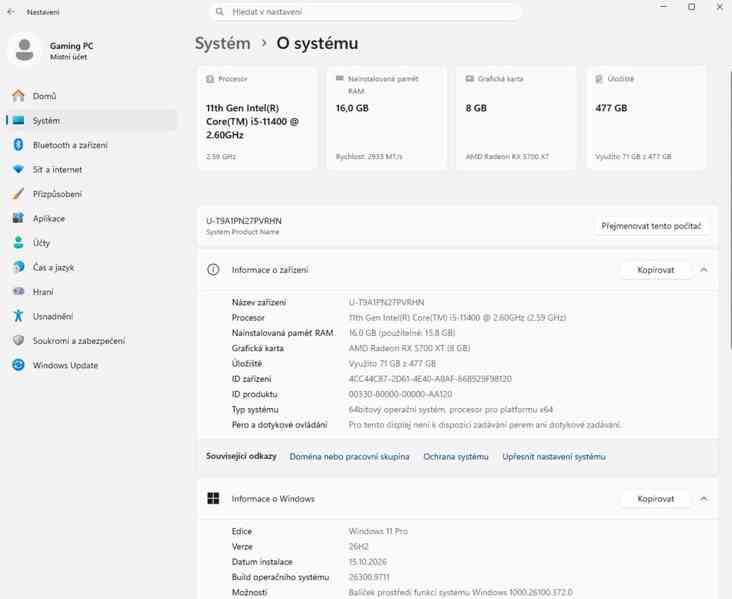 🔥 HERNÍ PC i5-11400, 16GB DDR4, RX 5700XT STRIX, SSD M2 🔥 - foto 8