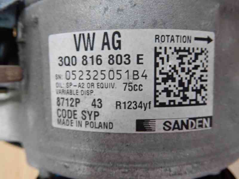Klimakompresor VW AG 3Q0816803E - foto 2